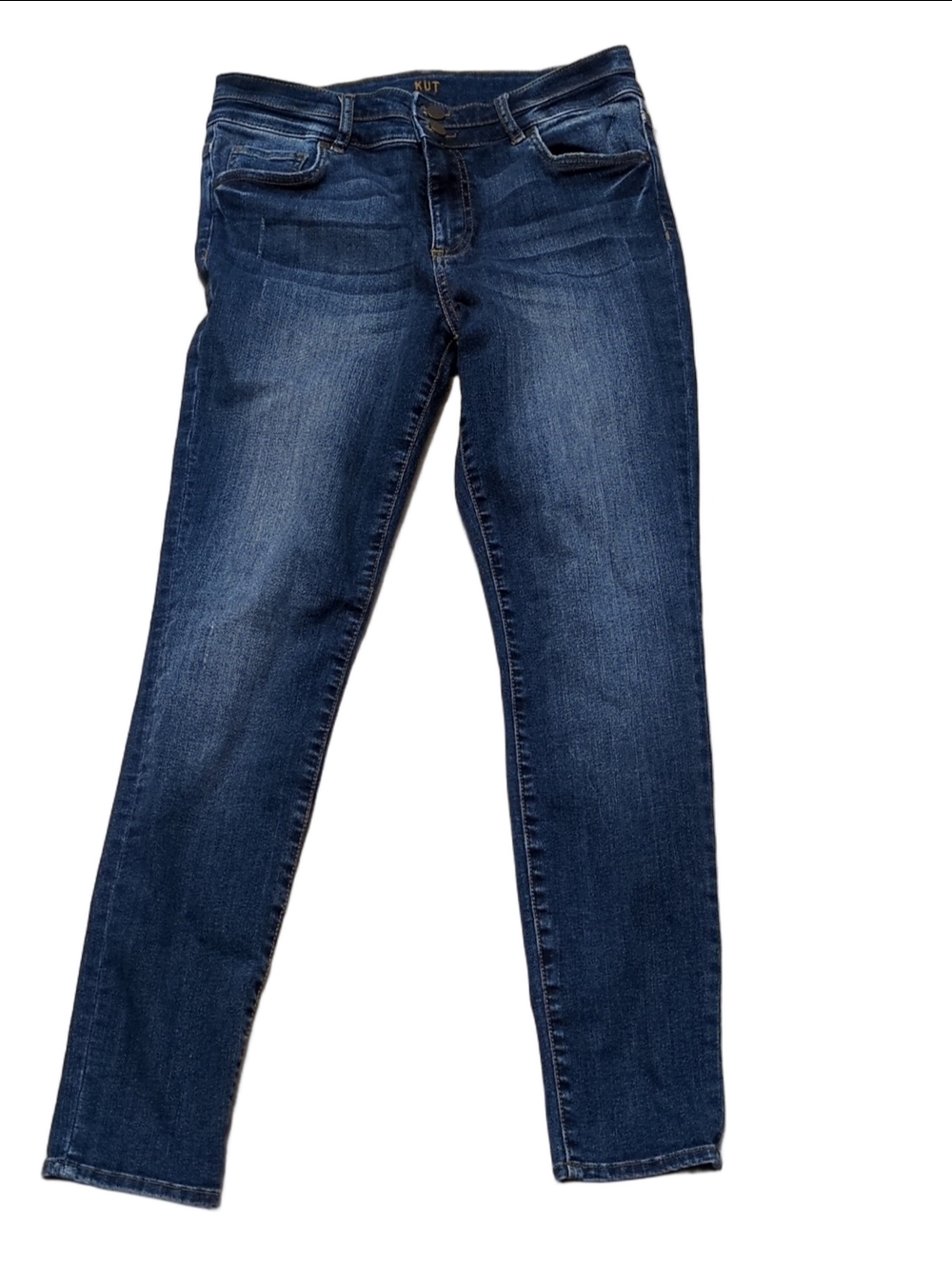 Kut From The Kloth Distressed High Rise Toothpick Skinny Jeans Size 8